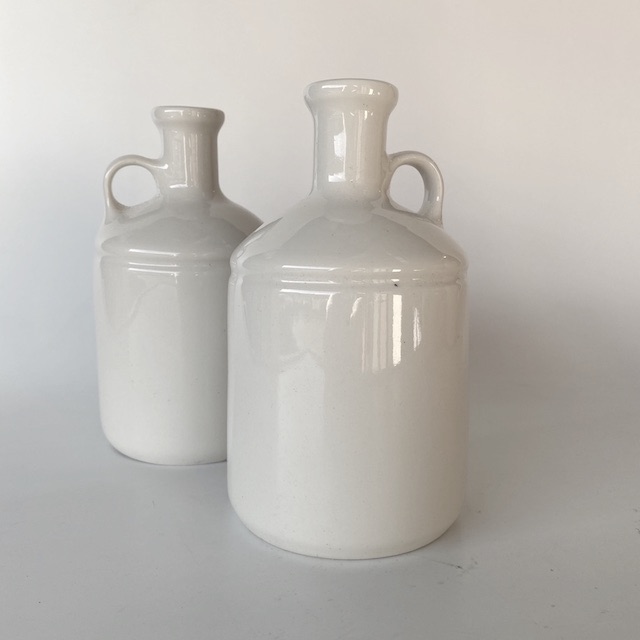 BOTTLE, Stoneware or Pottery Jug - Cream